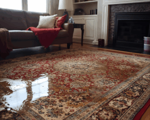 Soaked carpet