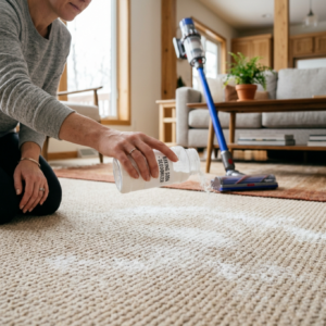 baking soda on carpet